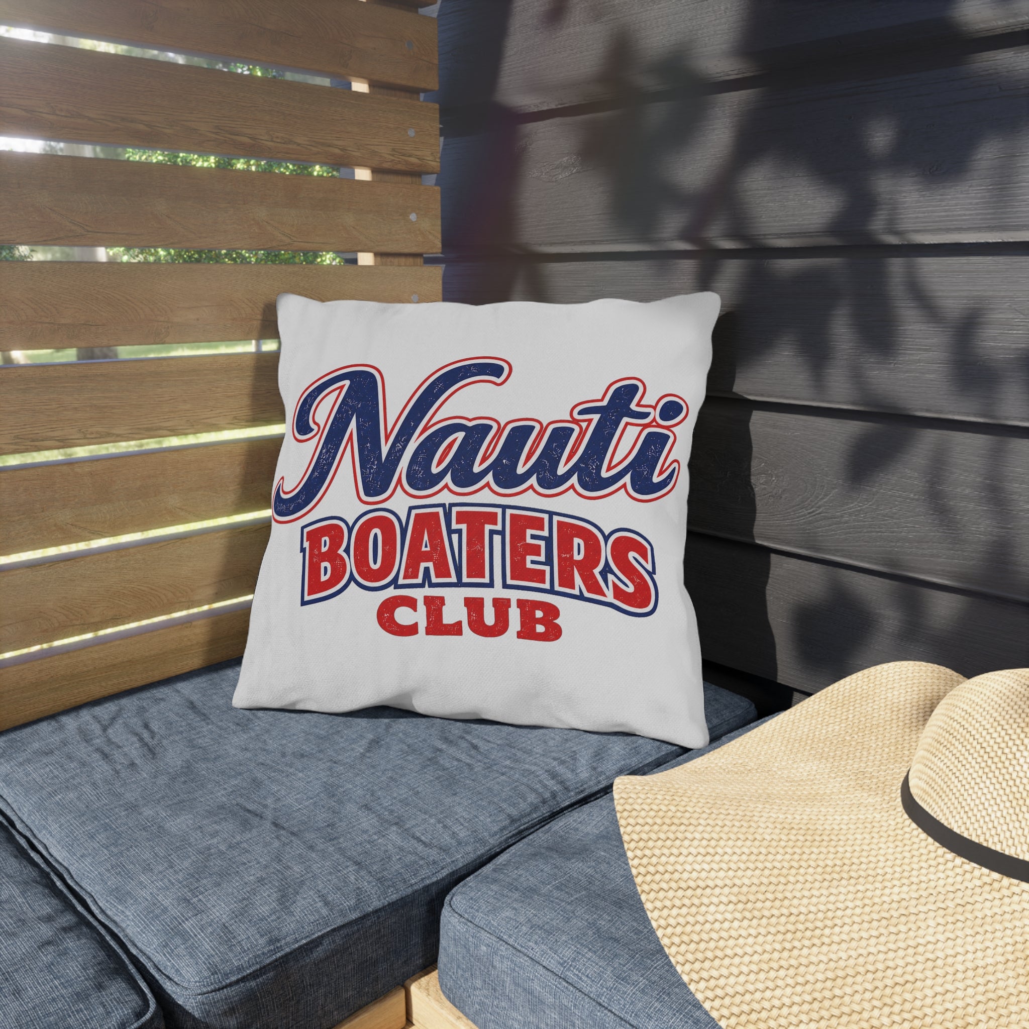 Nauti Boaters Club Outdoor Pillows -Customizable-
