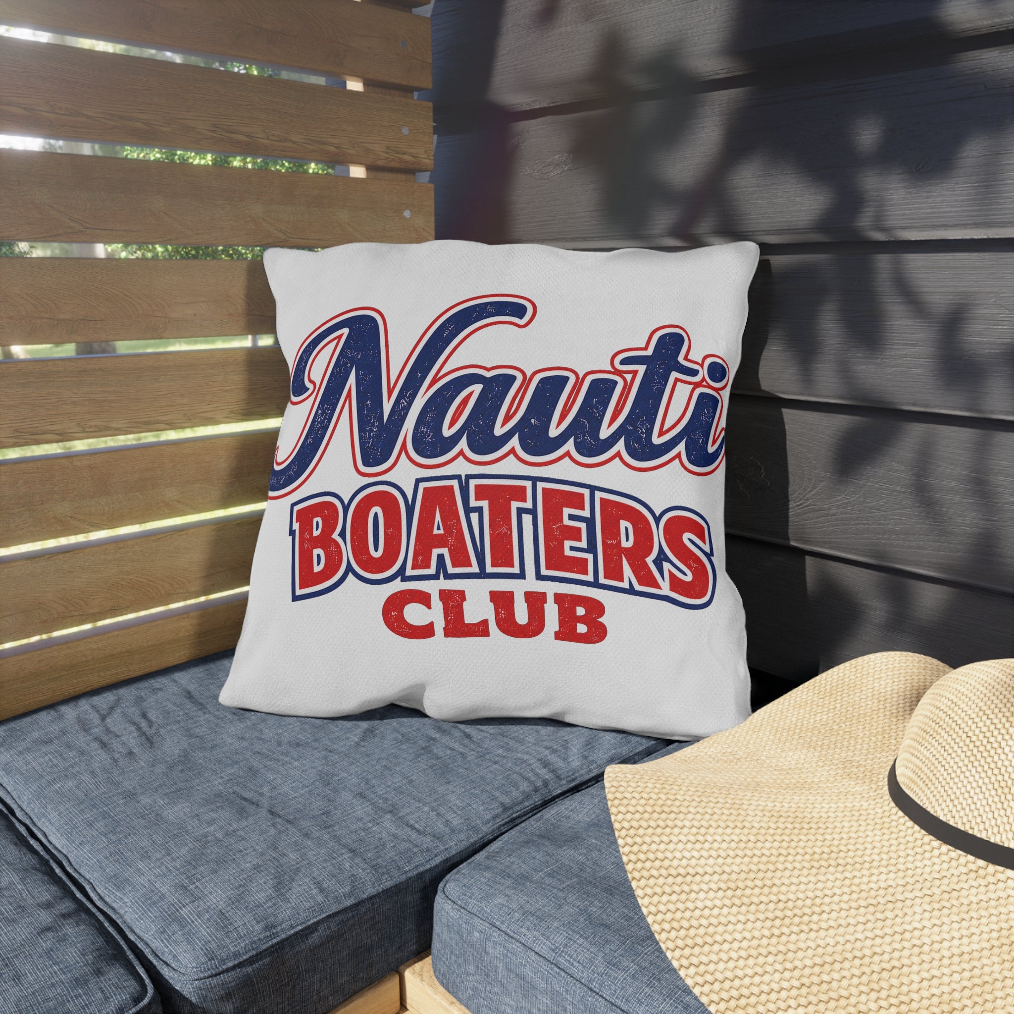 Nauti Boaters Club Outdoor Pillows -Customizable-