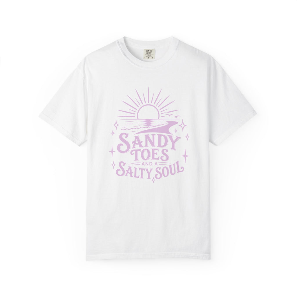 Sandy Toes Salty Soul T-Shirt — Beachy Vintage Sun Graphic Tee