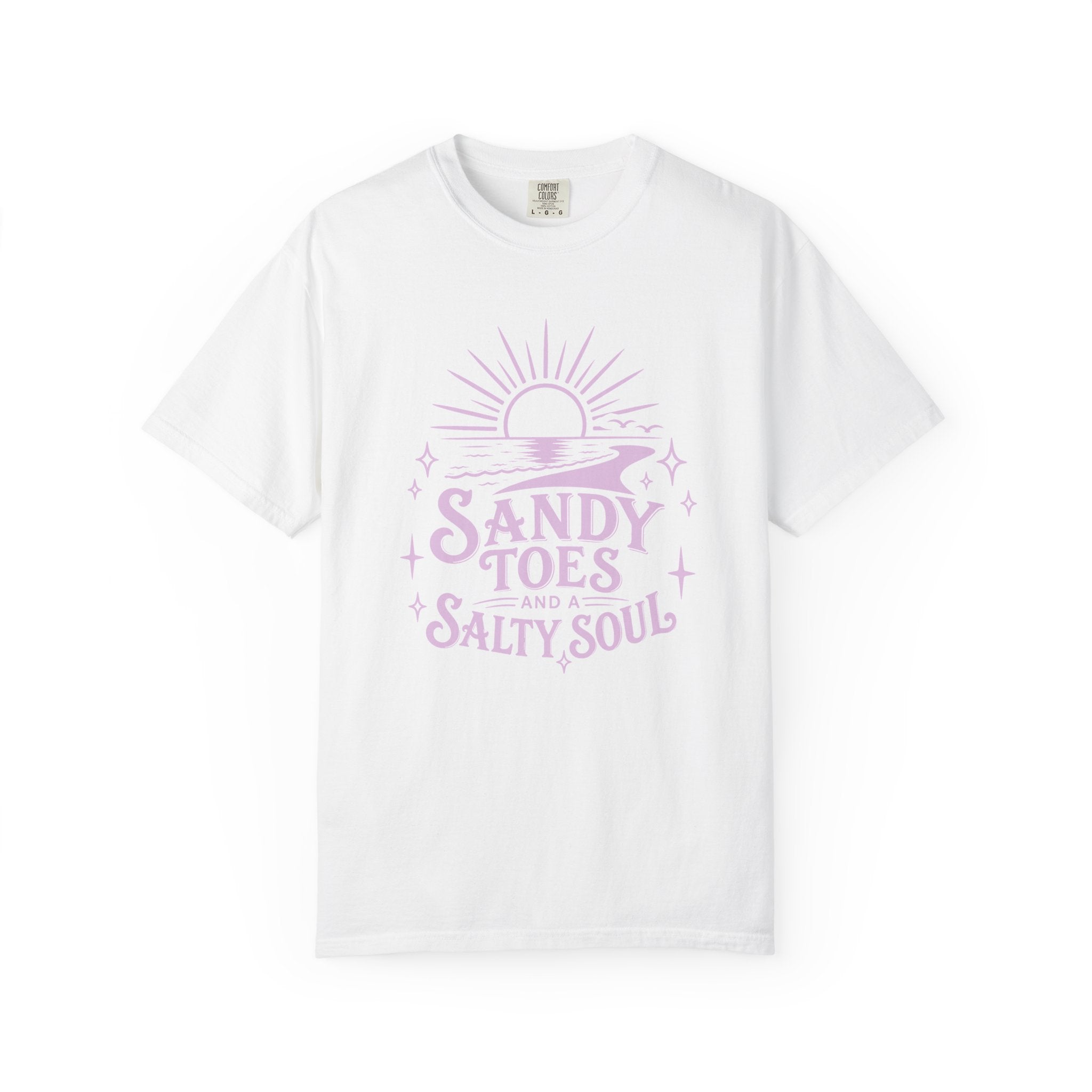 Sandy Toes Salty Soul T-Shirt — Beachy Vintage Sun Graphic Tee