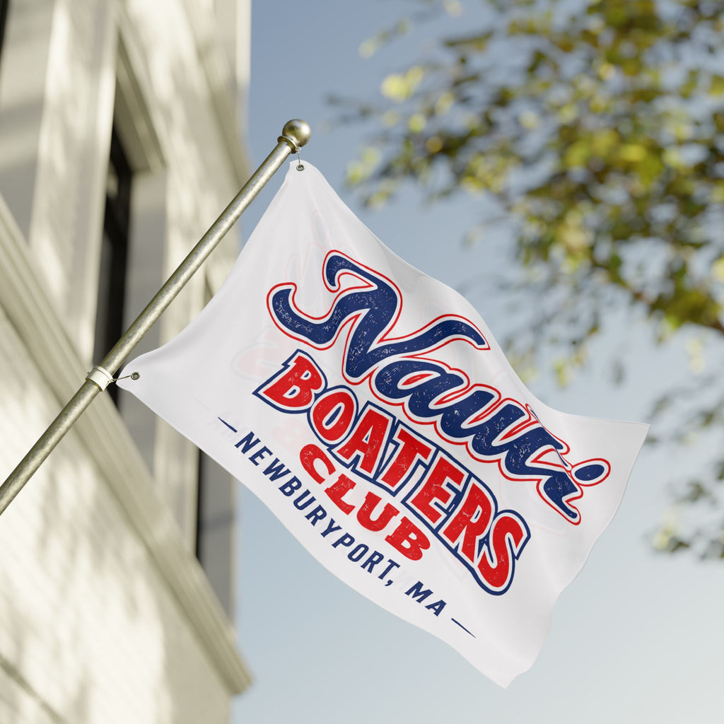 Nauti Boaters Club Double-Sided Flag — Customizable-- Add Your Town or Port