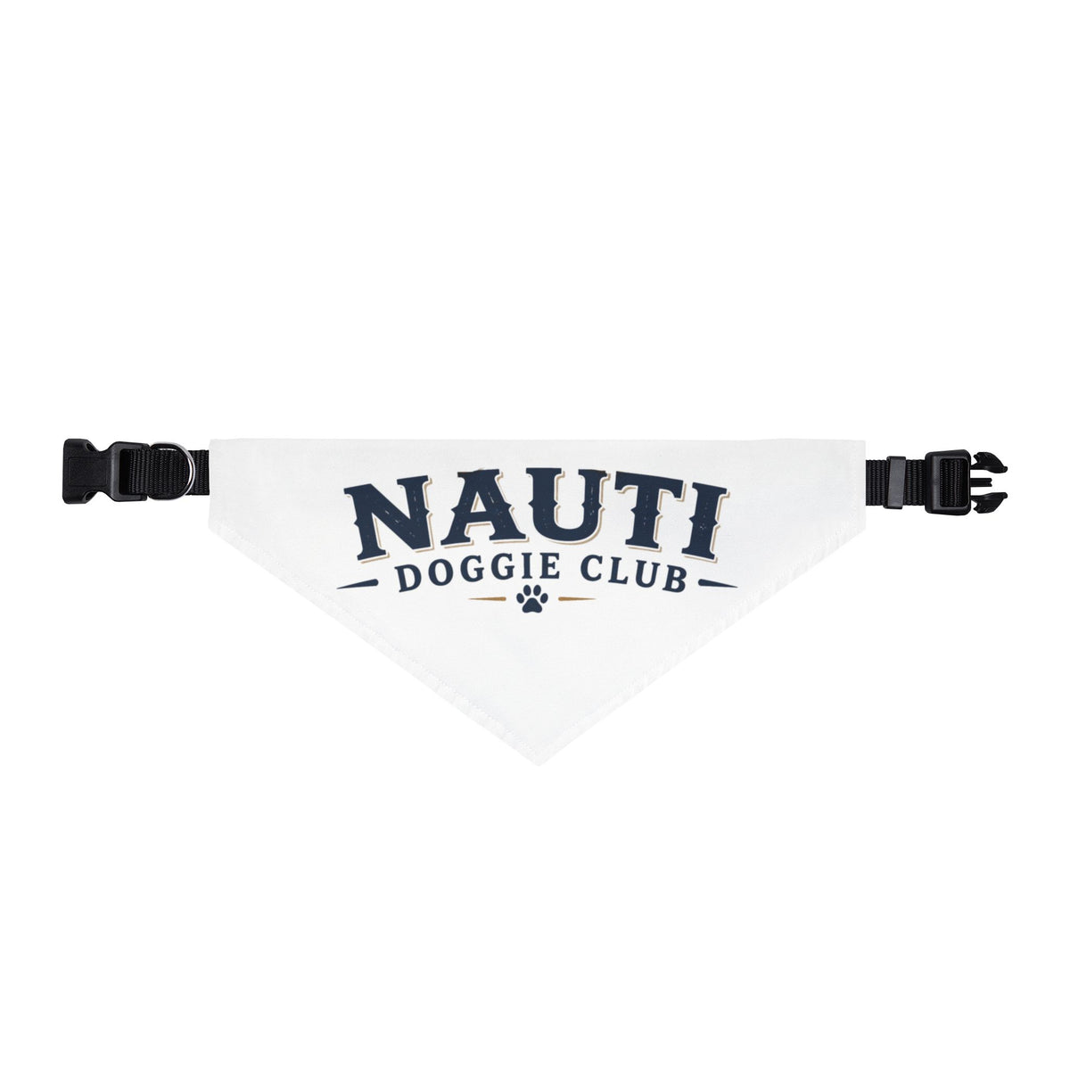 Nauti Doggie Club Clip-On Pet Bandana — Nautical Dog Collar Accessory