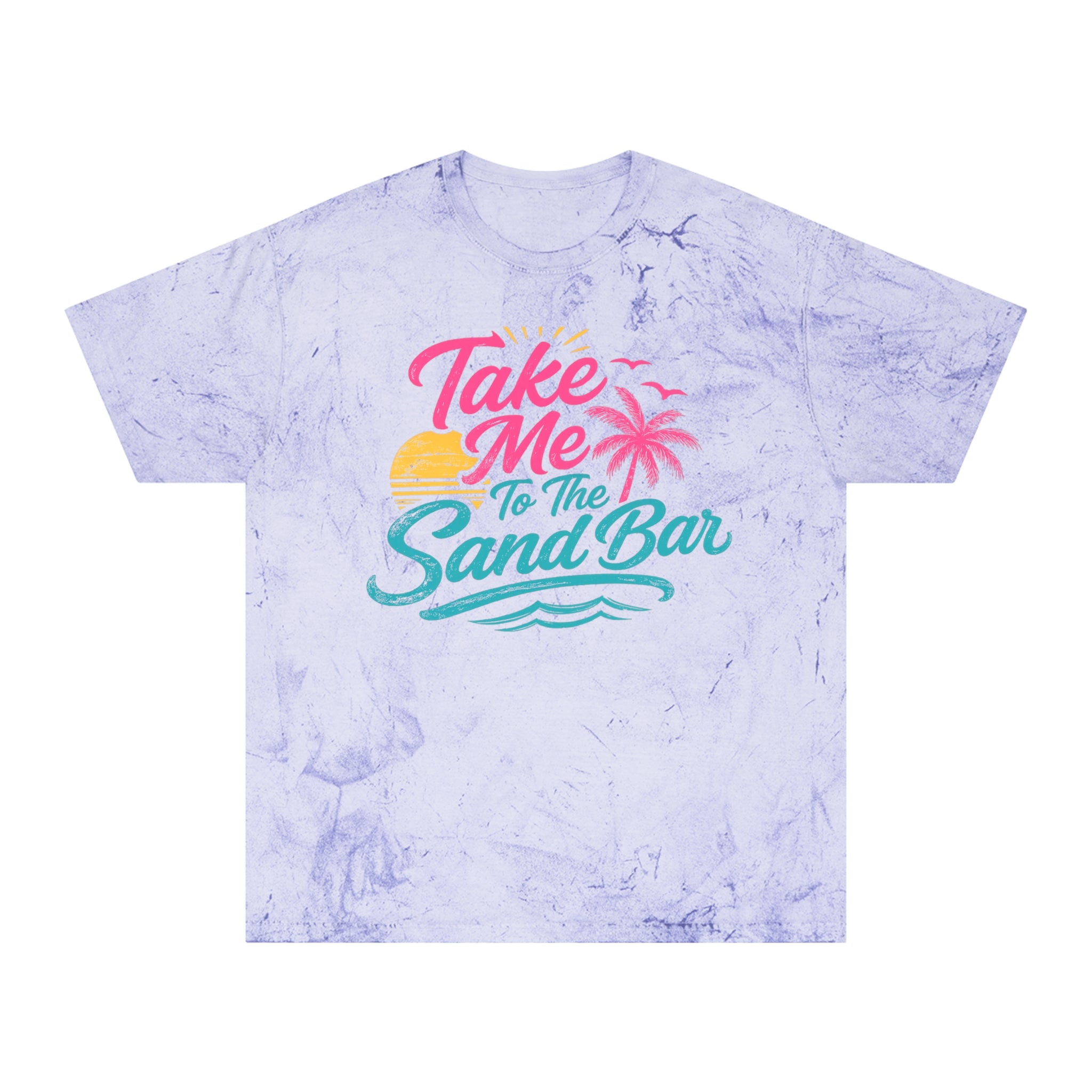 Nauti Boaters Club Tie-Dye T-Shirt — "Take Me to the Sand Bar" Beach Tee