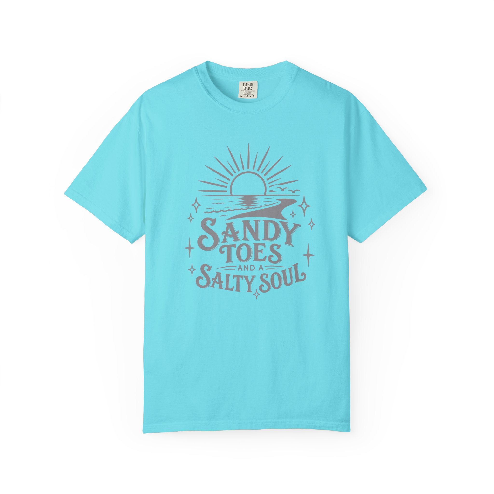 Sandy Toes Salty Soul T-Shirt — Beachy Vintage Sun Graphic Tee