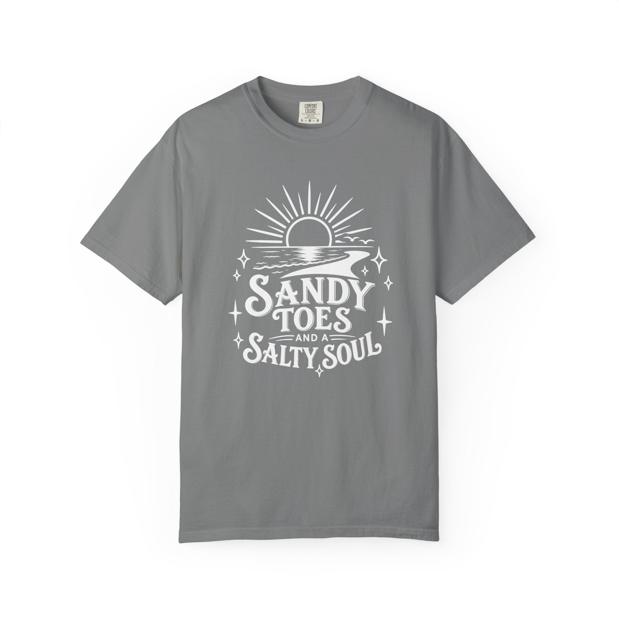 Sandy Toes Salty Soul T-Shirt — Beachy Vintage Sun Graphic Tee