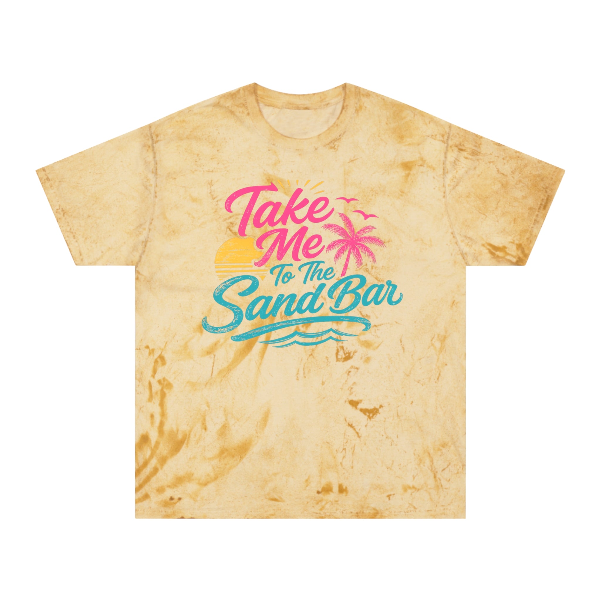 Nauti Boaters Club Tie-Dye T-Shirt — "Take Me to the Sand Bar" Beach Tee