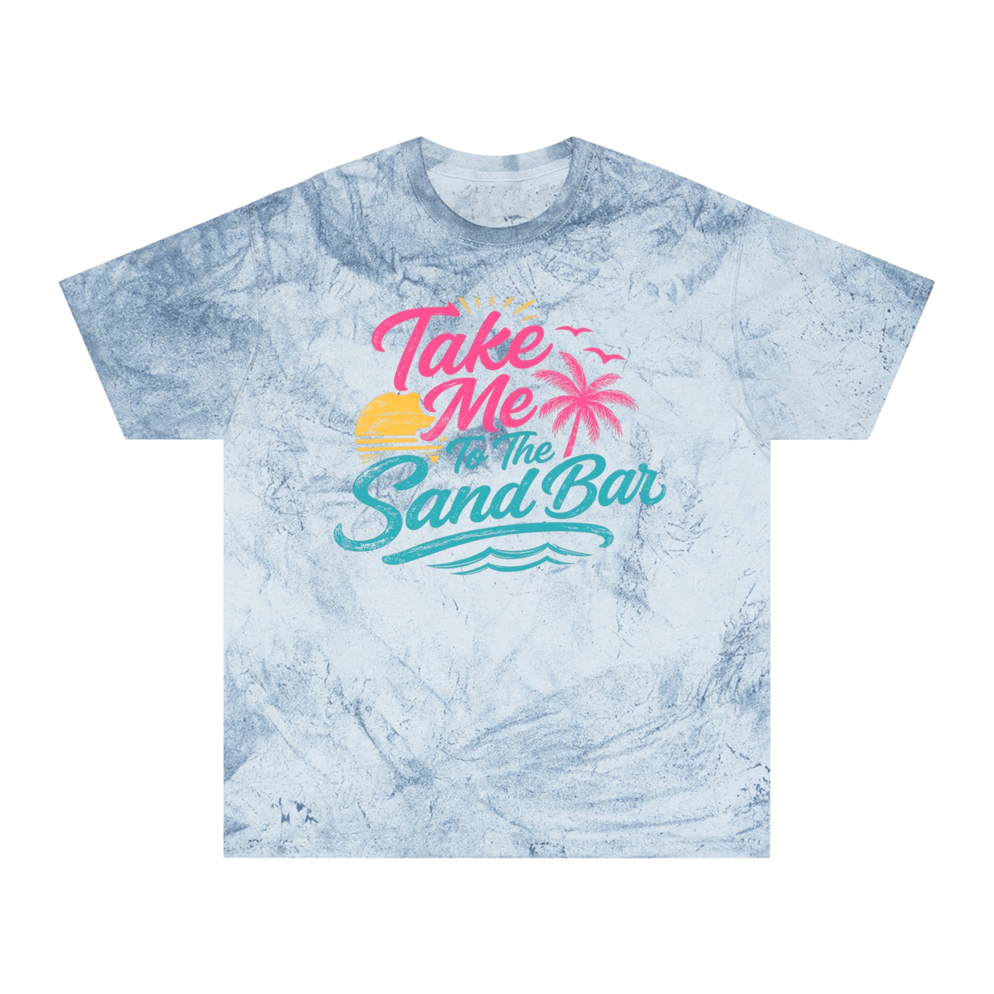 Nauti Boaters Club Tie-Dye T-Shirt — "Take Me to the Sand Bar" Beach Tee