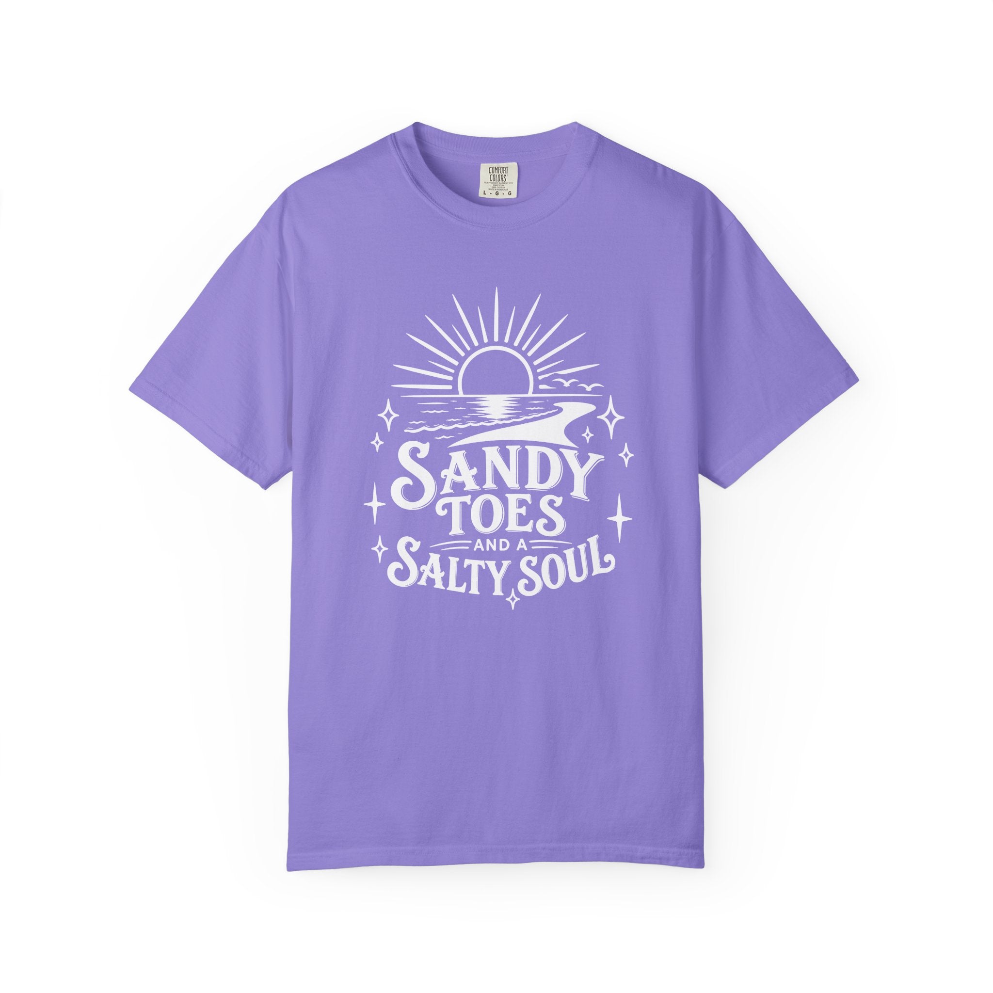 Sandy Toes Salty Soul T-Shirt — Beachy Vintage Sun Graphic Tee