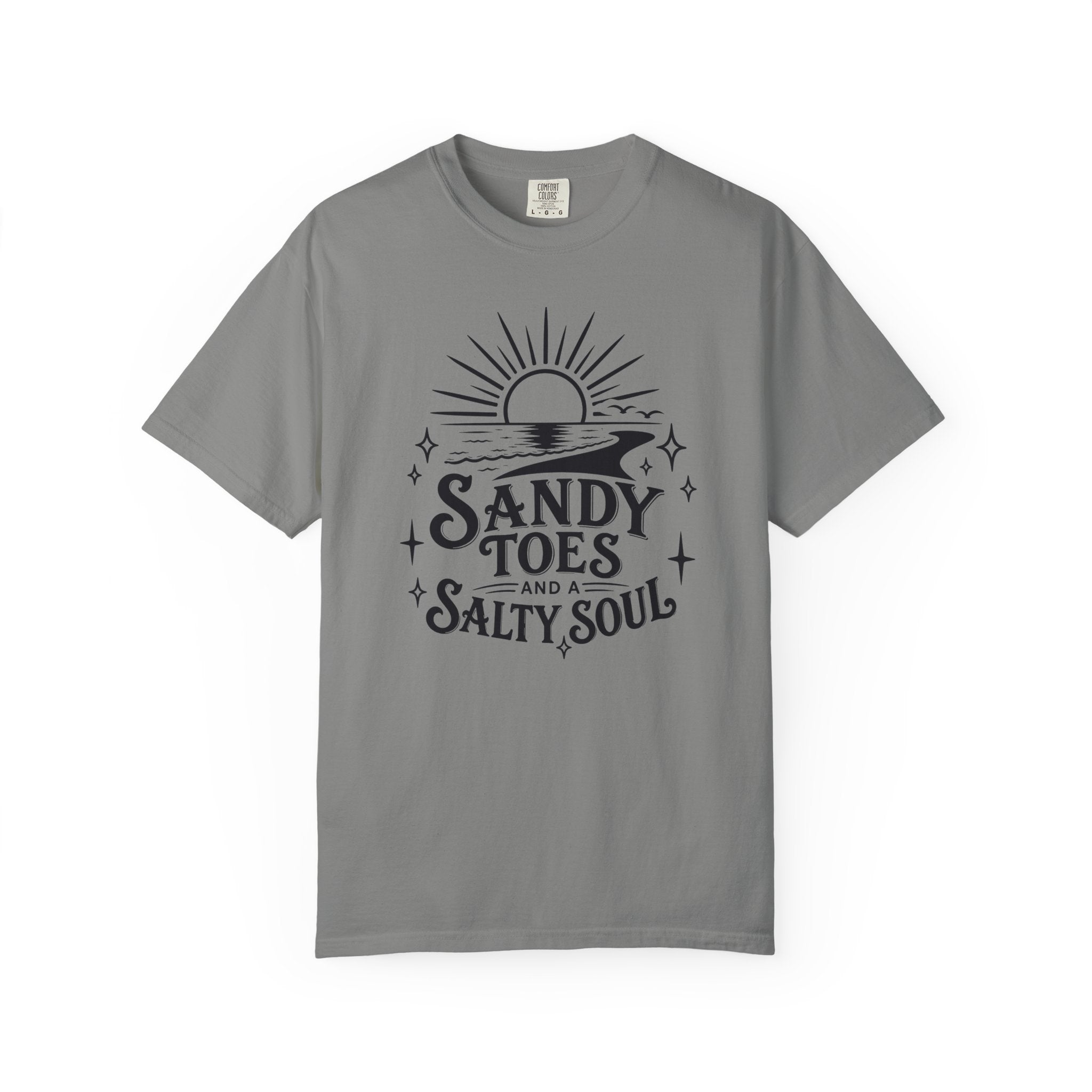 Sandy Toes Salty Soul T-Shirt — Beachy Vintage Sun Graphic Tee