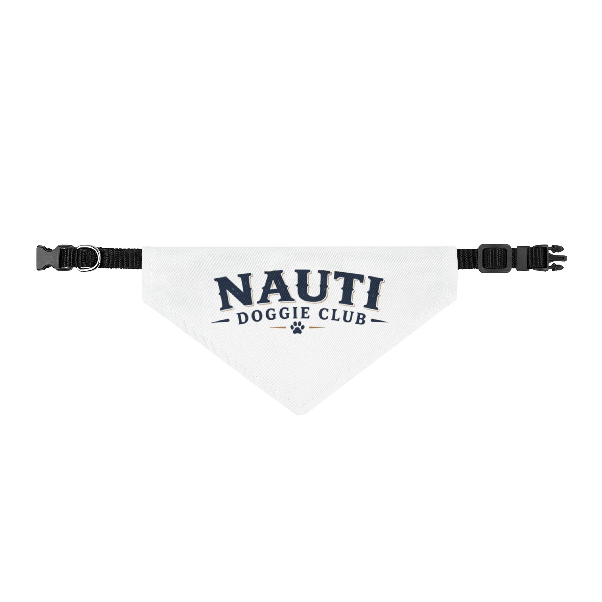 Nauti Doggie Club Clip-On Pet Bandana — Nautical Dog Collar Accessory