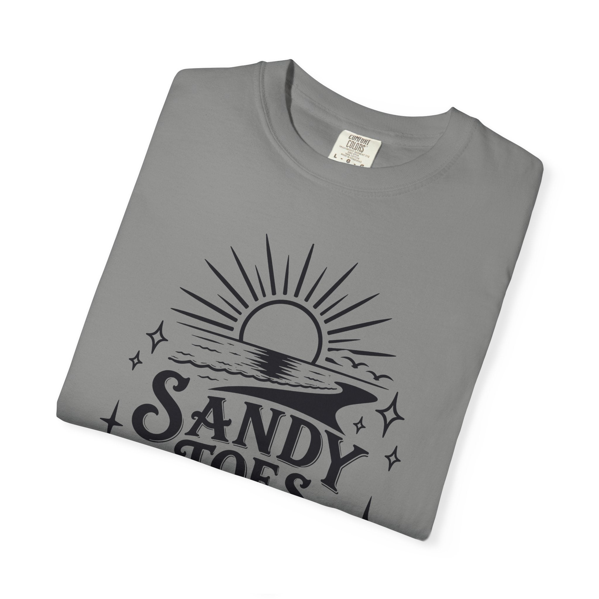 Sandy Toes Salty Soul T-Shirt — Beachy Vintage Sun Graphic Tee